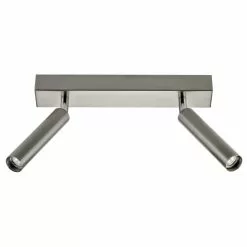 Laurie Lumière Appliques Murales Et Spots Spot De Plafond (réglette/plafonnier) En Métal Argente -Luminaires Soldes Boutique spot de plafond reglette plafonnier en metal argente 2