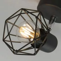 QAZQA Appliques Murales Et Spots Spot Murale En Acier Noir -Luminaires Soldes Boutique spot murale en acier noir 4