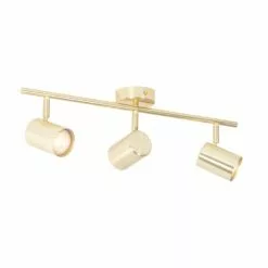 QAZQA Appliques Murales Et Spots Spot Plafond En Acier Doré/laiton -Luminaires Soldes Boutique spot plafond en acier dore laiton 2