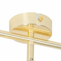 QAZQA Appliques Murales Et Spots Spot Plafond En Acier Doré/laiton -Luminaires Soldes Boutique spot plafond en acier dore laiton 4