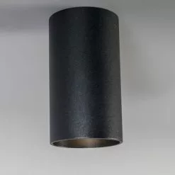 QAZQA Appliques Murales Et Spots Spot Plafond En Acier Noir -Luminaires Soldes Boutique spot plafond en acier noir 21