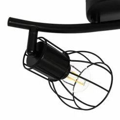 QAZQA Appliques Murales Et Spots Spot Plafond En Acier Noir -Luminaires Soldes Boutique spot plafond en acier noir 28