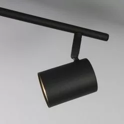 QAZQA Appliques Murales Et Spots Spot Plafond En Acier Noir -Luminaires Soldes Boutique spot plafond en acier noir 5