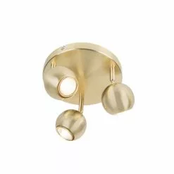 QAZQA Appliques Murales Et Spots Spot Plafond En Métal Doré/laiton -Luminaires Soldes Boutique spot plafond en metal dore laiton 4