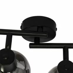 QAZQA Appliques Murales Et Spots Spot Plafond En Verre Noir -Luminaires Soldes Boutique spot plafond en verre noir 4