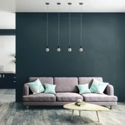 Hoopzi Suspensions Suspension 1 Fil électrique En Tissu Gris 2,5m Douille Noire -Luminaires Soldes Boutique suspension 1 fil electrique en tissu gris 2 5m douille noire 2