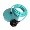 Hoopzi Suspensions Suspension 1 Fil électrique En Tissu Turquoise 3m