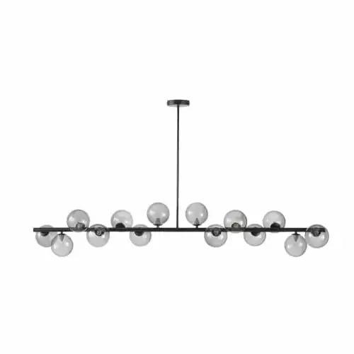 Maisons Du Monde Suspensions Suspension 14 Globes En Verre Fumé Et Métal Noir 1 Maisons Du Monde Suspensions Suspension 14 Globes En Verre Fumé Et Métal Noir