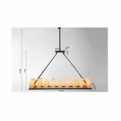 Kare Design Suspensions Suspension 20 Bougies En Polyrésine Et Acier -Luminaires Soldes Boutique suspension 20 bougies en polyresine et acier 2