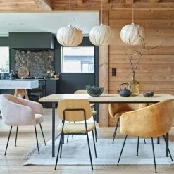 Maisons Du Monde Suspensions Suspension 3 Abat-jours En Bambou Et Support En Métal Blanc -Luminaires Soldes Boutique suspension 3 abat jours en bambou et support en metal blanc 1000 11 2 226978 2