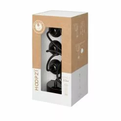 Hoopzi Suspensions Suspension 3 Fils électriques En Tissu Noir 2,5m Douille Noire -Luminaires Soldes Boutique suspension 3 fils electriques en tissu noir 2 5m douille noire 3