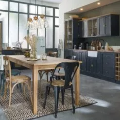 Maisons Du Monde Suspensions Suspension 3 Globes En Verre Et Manguier -Luminaires Soldes Boutique suspension 3 globes en verre et manguier 1000 7 38 210450 4