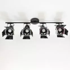 Maisons Du Monde Suspensions Suspension 4 Spots Orientables En Métal Noir -Luminaires Soldes Boutique suspension 4 spots orientables en metal noir 1000 6 5 146580 2