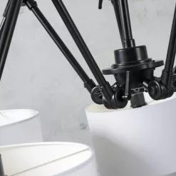 It's About Romi Lustres Suspension 5 Bras Abats-jour Blancs -Luminaires Soldes Boutique suspension 5 bras abats jour blancs 4