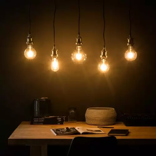 Maisons Du Monde Suspensions Suspension 5 Douilles En Métal Coloris Noir Et Laiton 5 Maisons Du Monde Suspensions Suspension 5 Douilles En Métal Coloris Noir Et Laiton – Image 5