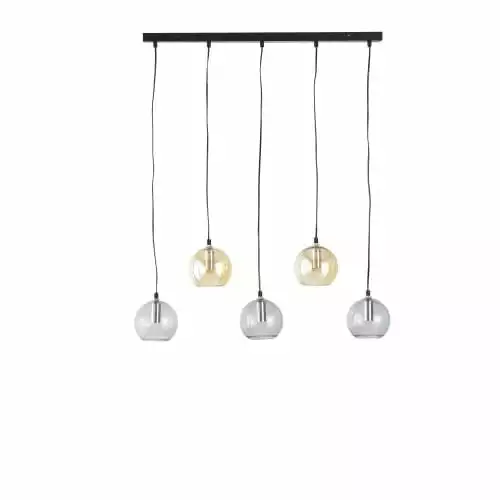 Maisons Du Monde Suspensions Suspension 5 Globes En Verre Fumé Noir Et Ambré 1 Maisons Du Monde Suspensions Suspension 5 Globes En Verre Fumé Noir Et Ambré