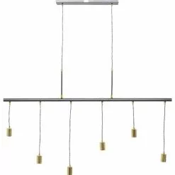 Kare Design Suspensions Suspension 6 Douilles En Acier Noir -Luminaires Soldes Boutique suspension 6 douilles en acier noir 2