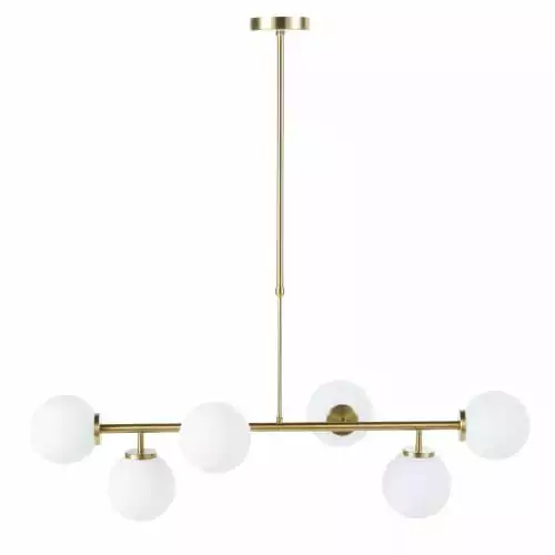 Maisons Du Monde Suspensions Suspension 6 Globes En Verre Opaline Et Métal Doré 1 Maisons Du Monde Suspensions Suspension 6 Globes En Verre Opaline Et Métal Doré