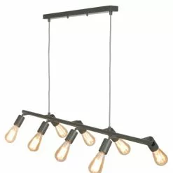 It's About Romi Suspensions Suspension 8 Lumières Métal Vert L105cm -Luminaires Soldes Boutique suspension 8 lumieres metal vert l105cm 3