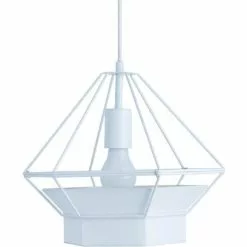 ATHM DESIGN Suspensions Suspension Abat Jour Métal Blanc -Luminaires Soldes Boutique suspension abat jour metal blanc 10