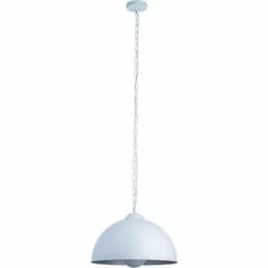 ATHM DESIGN Suspensions Suspension Abat Jour Métal Blanc -Luminaires Soldes Boutique suspension abat jour metal blanc 17