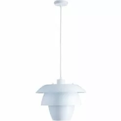 ATHM DESIGN Suspensions Suspension Abat Jour Métal Blanc -Luminaires Soldes Boutique suspension abat jour metal blanc 2
