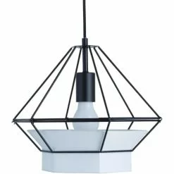 ATHM DESIGN Suspensions Suspension Abat Jour Métal Noir -Luminaires Soldes Boutique suspension abat jour metal noir 19
