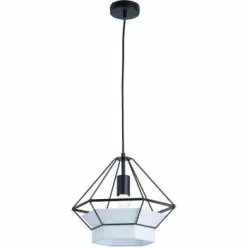 ATHM DESIGN Suspensions Suspension Abat Jour Métal Noir -Luminaires Soldes Boutique suspension abat jour metal noir 20