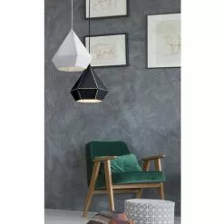 ATHM DESIGN Suspensions Suspension Abat Jour Métal Noir -Luminaires Soldes Boutique suspension abat jour metal noir 24