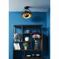 ATHM DESIGN Suspensions Suspension Abat Jour Métal Noir -Luminaires Soldes Boutique suspension abat jour metal noir 35