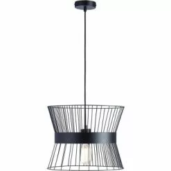 ATHM DESIGN Suspensions Suspension Abat Jour Métal Blanc -Luminaires Soldes Boutique suspension abat jour metal noir 6