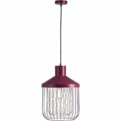 ATHM DESIGN Suspensions Suspension Abat Jour Métal Noir -Luminaires Soldes Boutique suspension abat jour metal rouge 3