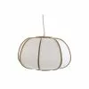 Wadiga Suspensions Suspension Bambou Et Polyester 34x34x21cm