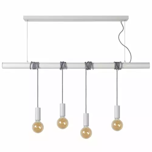 Lucide Suspensions Suspension Barre 4 Lumières En Métal L120cm 5 Lucide Suspensions Suspension Barre 4 Lumières En Métal L120cm – Image 5