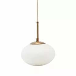House Doctor Suspensions Lampe Suspension Vintage En Verre Gris Small 22cm -Luminaires Soldes Boutique suspension blanche small 22cm