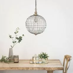 Maisons Du Monde Suspensions Suspension Boule à Pampilles Et Métal -Luminaires Soldes Boutique suspension boule a pampilles et metal 1000 11 5 197092 3