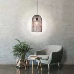 The Home Deco Light Suspensions Suspension Cage Haute Filaire Cuivre Mat -Luminaires Soldes Boutique suspension cage haute filaire cuivre mat 3