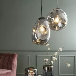 Present Time Suspensions Suspension Chrome Miroir H33cm -Luminaires Soldes Boutique suspension chrome miroir h33cm 2