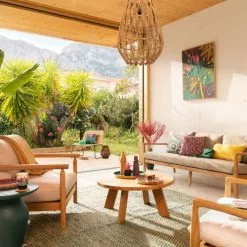 Maisons Du Monde Suspensions Suspension Cloche En Rotin -Luminaires Soldes Boutique suspension cloche en rotin 1000 11 36 199829 5