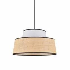 Corep Suspensions Suspension Coton Et Raphia D38cm -Luminaires Soldes Boutique suspension coton et raphia d38cm 4