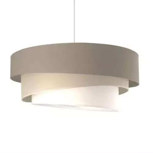 Metropolight Suspensions Suspension Cylindre Textile Beige D58cm 1 Metropolight Suspensions Suspension Cylindre Textile Beige D58cm