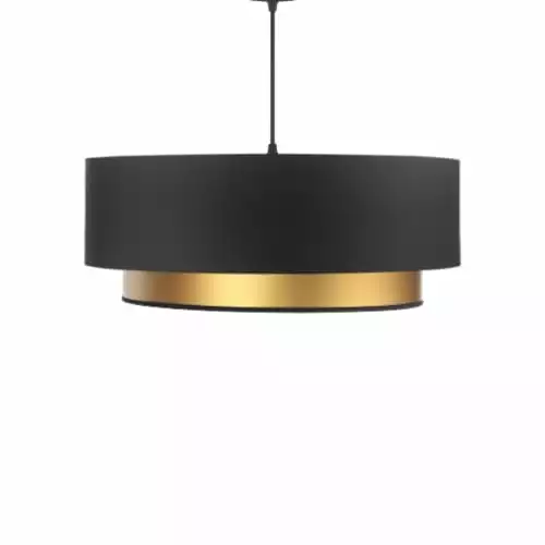 Kauze Luminaires Suspensions Suspension Déco Chic Noir Et Or Ø 35cm 1 Kauze Luminaires Suspensions Suspension Déco Chic Noir Et Or Ø 35cm