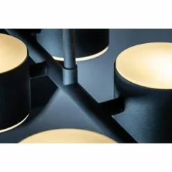 Deladeco Suspensions Suspension Design En Métal Noir 134,5 Cm -Luminaires Soldes Boutique suspension design en metal noir 134 5 cm 2