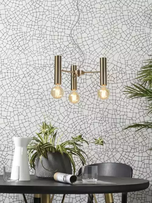 It's About Romi Suspensions Suspension Dorée 3 Lumières 4 It's About Romi Suspensions Suspension Dorée 3 Lumières – Image 4