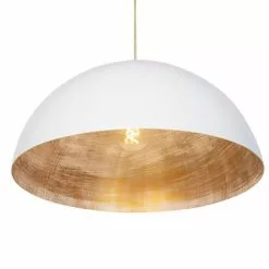 QAZQA Suspensions Suspension En Acier Blanc -Luminaires Soldes Boutique suspension en acier blanc 2