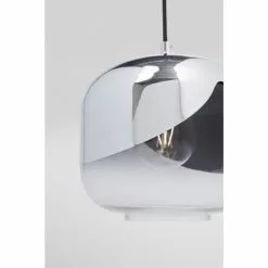 Kare Design Suspensions Suspension En Acier Chromé Et Verre -Luminaires Soldes Boutique suspension en acier chrome et verre 2