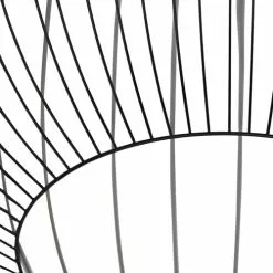 QAZQA Suspensions Suspension En Acier Noir -Luminaires Soldes Boutique suspension en acier noir 8