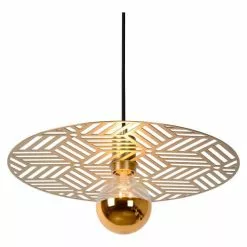 Lampea Suspensions Suspension En Acier Or Mat Ø 40 Cm -Luminaires Soldes Boutique suspension en acier or mat oe 40 cm 5