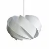 Dyberg Larsen Suspensions Suspension En Acrylique Et Polycarbonate Blanc, H 35 Cm D 50 Cm