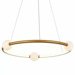 Laurie Lumière Suspensions Suspension En Aluminium Dore